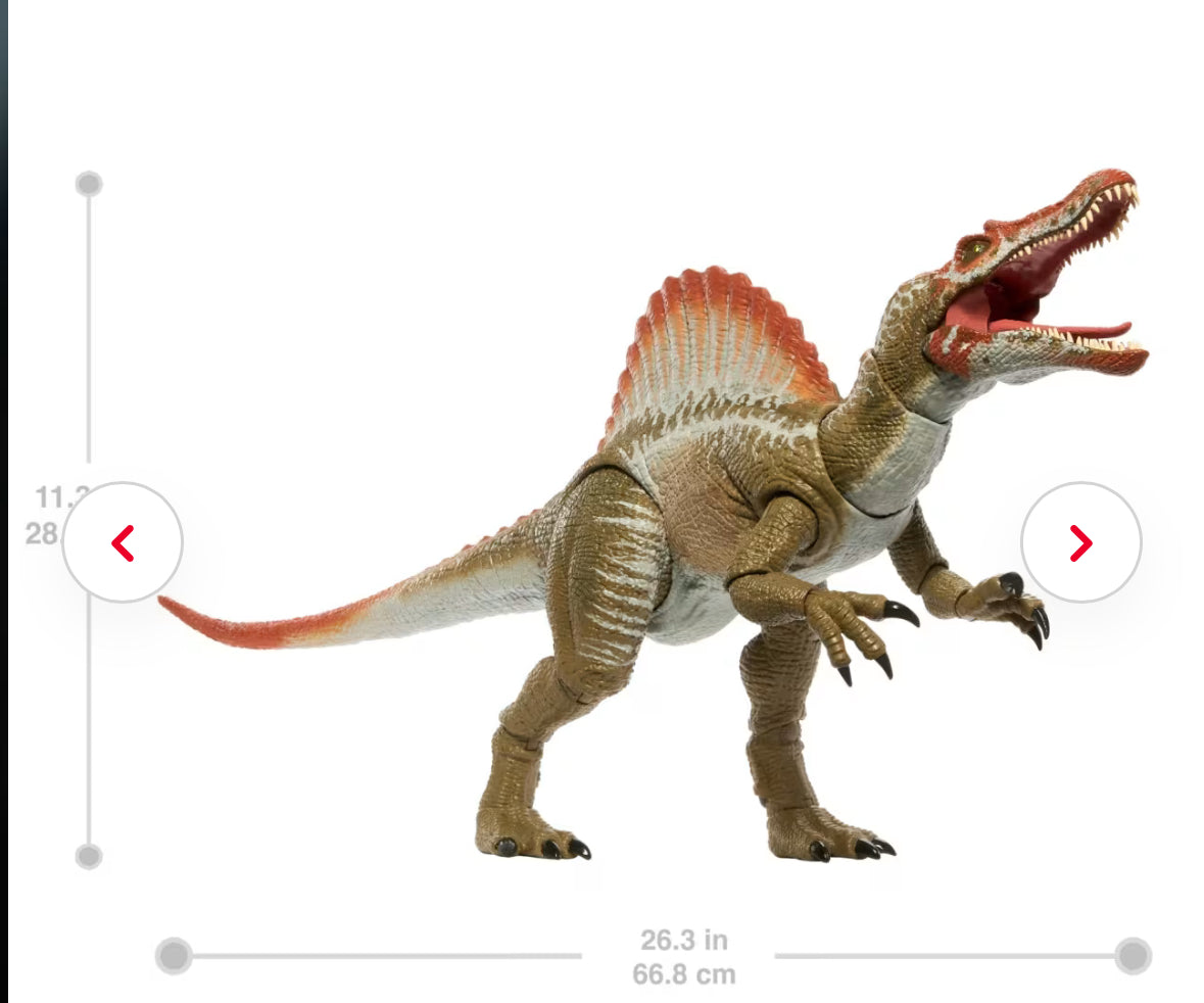 Jurassic World Park 3 Hammond Collection Spinosaurus True FX Mattel In Hand NEW